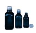 AMBER GLASS FLASK 1400 ml (with side entry filler)